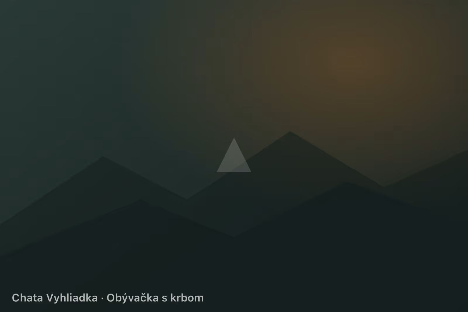 Obývačka s krbom a výhľadom